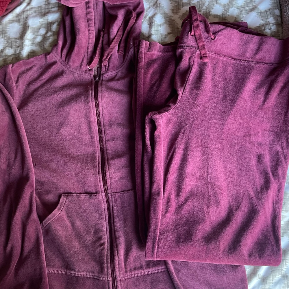 Burgundy, Prospirit Athletic yoga set, pre owned